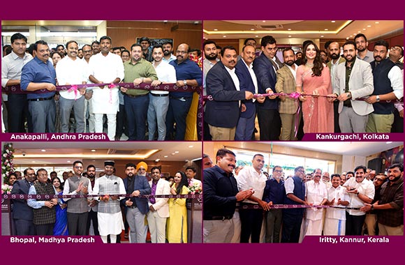 Malabar Gold & Diamonds Inaugurates 4 new Showrooms across India