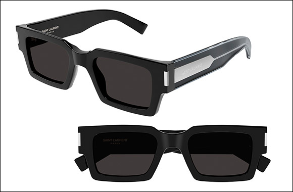Saint Laurent Spring-Summer 2023 Square Frames with a ‘Naked' Metal Wire Core