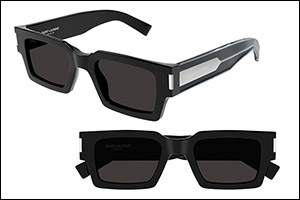 Saint Laurent Spring-Summer 2023 Square Frames with a ‘Naked' Metal Wire Core