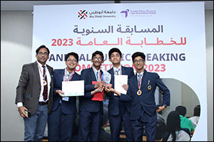 Abu Dhabi University Concludes the Fourth National Public Speaking Competition