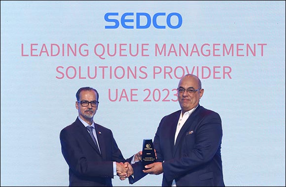 SEDCO Wins Leading Queue Management Provider UAE 2023 Award Coinciding with 40th-Anniversary Celebrations