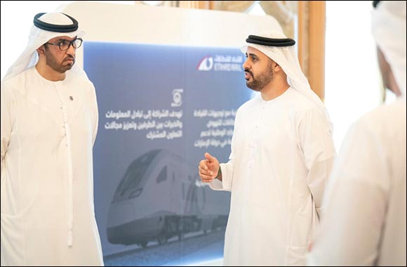 Theyab Bin Mohamed Bin Zayed Witnesses Signing of Strategic Partnership between Etihad Rail and ADNOC to Establish Rail Services between Abu Dhabi City and Al Dhannah