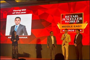 Mr. Arjun Dhanak of Kanz Jewels Clinches Youngest MD Award at The Retail Jeweller Dubai Forum
