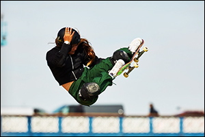 Tag Heuer Ambassador And Skateboarding World Champion Sky Brown Soars Above Tower Bridge On Custom F ...