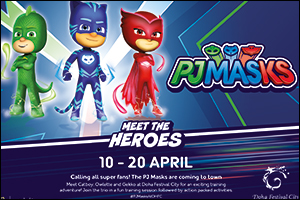 Calling all super fans! The PJ Masks are coming to town this Eid!  Join them at Doha Festival City i ...