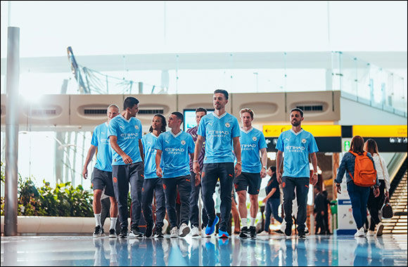 Manchester City Players In Starting Line-Up For Etihad At Zayed International Airport