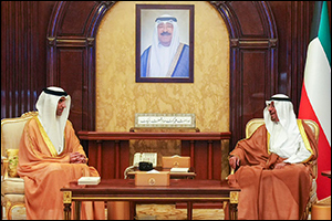 Kuwaiti Prime Minister receives HE Al Zeyoudi during 'UAE Companies Investment Meet' to enhance bila ...
