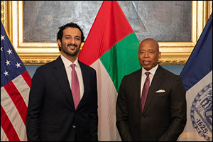 H.E. Bin Touq meets with the Mayor of New York City to explore strengthening of cooperation in new & ...