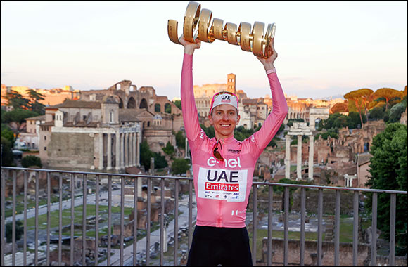 Historic Triumph for UAE Team Emirates as Tadej Pogačar is crowned Giro D'Italia 2024 Champion