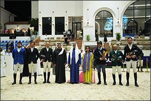 His Excellency Sheikh Nahayan bin Mabarak Al Nahyan honors winner of Longines Grand Prix title at 12 ...