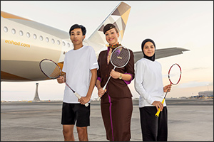 Etihad airways announced as official global airline partner of badminton world federation
