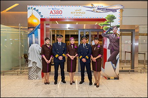 Etihad airways first flagship airbus a380 arrives in singapore