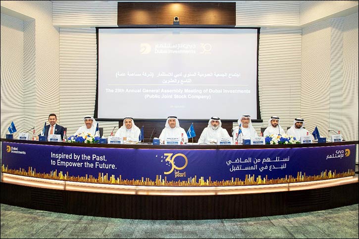 Dubai Investments Shareholders Approve 18% Dividend at the 29th Annual General Meeting