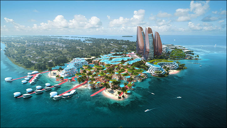 The government of the maldives and mbs global investments pledge $8.8 billion to create the maldives international financial centre