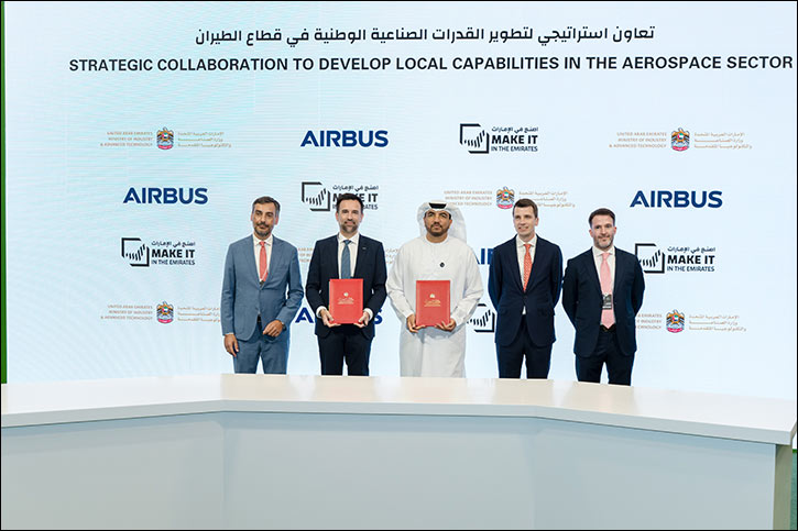 UAE Ministry of Industry and Advanced Technology and Airbus Partner to Boost Local Aerospace Capabilities