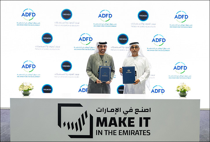 Abu Dhabi Fund for Development and TRENDS Sign Strategic Research MoU at 'Make it in the Emirates'