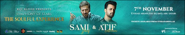 Symphony Of Stars: The Soulful Experience Sami Yusuf & Atif Aslam 7 November 2025 Etihad Arena, Abu Dhabi