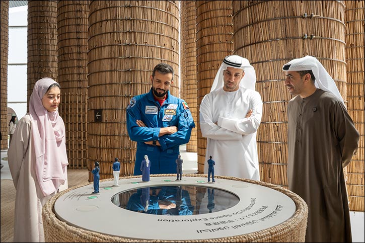 HE Dr Sultan AlNeyadi, UAE Minister of State for Youth Affairs, and Astronaut, Visits UAE Pavilion at Expo 2025 Osaka