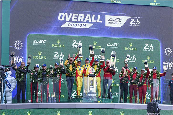 Ferrari wins third consecutive 24 hours of le mans