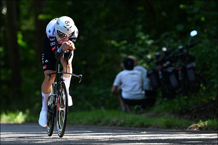Florian Vermeersch moves up to third overall in Baloise Belgium Tour TT