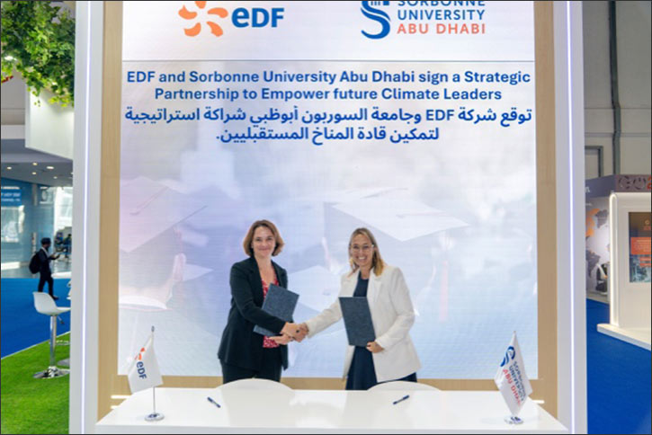 Sorbonne University Abu Dhabi and Électricité de France Forge Sustainability-Focused Partnership to Support UAE's Clean Energy Future and Talent Development