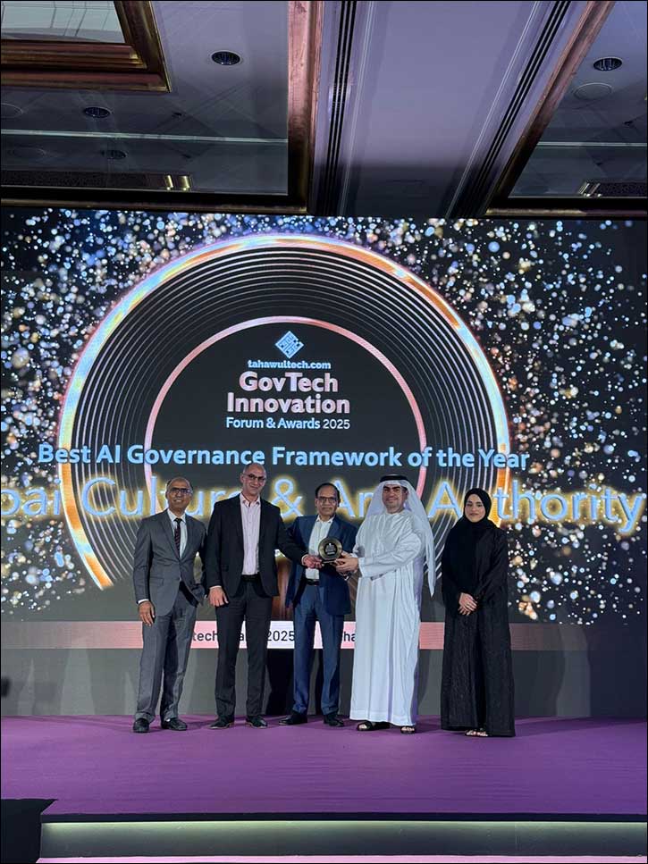Dubai Culture Wins 'Best AI Governance Framework 2025' at GovTech Innovation Awards