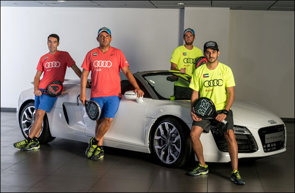 Audi Al Nabooda Automobiles serves up support for Sheikh Saeed Bin Hasher Al Maktoum paddle tennis team