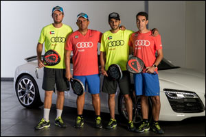 Audi Al Nabooda Automobiles serves up support for Sheikh Saeed Bin Hasher Al Maktoum paddle tennis team