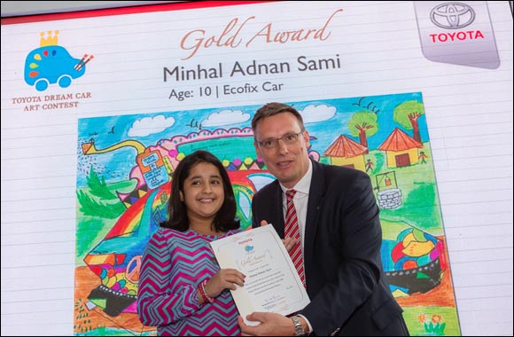 UAE Gold Award winner of Toyota Dream Car Art Contest shortlisted for international competition