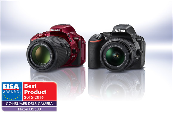 Nikon D5500 awarded as EISA Consumer DSLR Camera 2015-2016