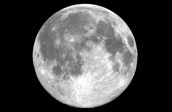 The Full Moon through the Eye of MBRSC