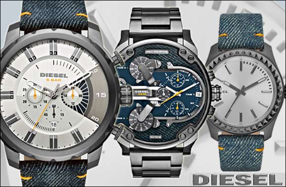 Flaunt some denim on your wrist with the new Diesel Denim watch collection