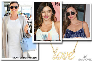 Miranda Kerr wears Swarovski -- Love is in the air!