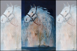 Dubai-based artist's painting ‘Blue Horse' bought by Duchess of York at charity