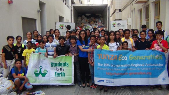 Youth group Students for the Earth saves 17 trees by their campaign Save Paper , Save Trees, Save Planet on International Youth Day .