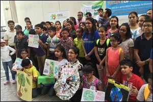 Youth group Students for the Earth saves 17 trees by their campaign Save Paper , Save Trees, Save Planet on International Youth Day .