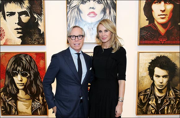 Tommy Hilfiger and Jeffrey Deitch celebrate the opening of Rock Style at Sotheby's S|2 Gallery in London