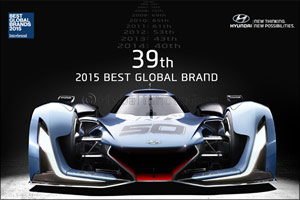 Hyundai recognised as one of the world's top 40 brands in international study