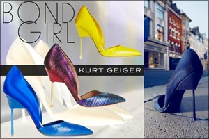 Splash of color for Kurt Geiger's iconic BOND