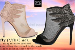 Shoe Mart: Look fly (quite literally) in these evening heels!