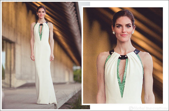 Hilary Rhoda wears Carolina Herrera for her Wedding to Sean Avery on October 10th, 2015
