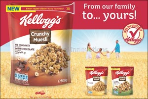 Kellogg's New Crunchy Muesli Range Offers Nutritious, Quick, and Tasty Breakfast Options Perfect for Those Busy, Hectic Mornings