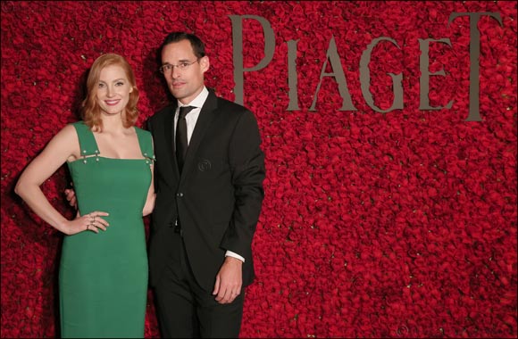 Jessica Chastain takes a turn in possession at the global premiere of Crimson Peak'