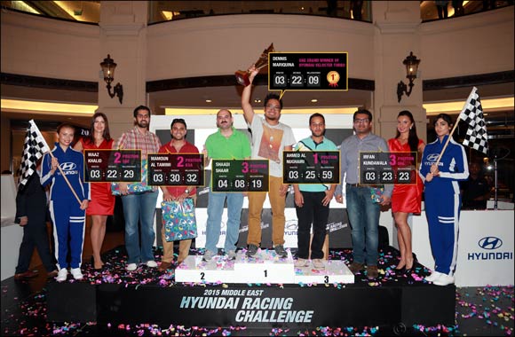 Racing and gaming fans set pulses racing at the 2015 Middle East Hyundai Racing Challenge final in Dubai