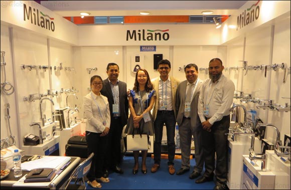 Danube showcases Milano bath products from Italy at the Canton Fair 2015, the biggest trade fair in the world