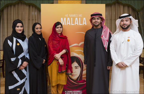 Nobel peace prize winner Malala Yousafzai receives standing ovation after He Named Me Malala' premiere in UAE
