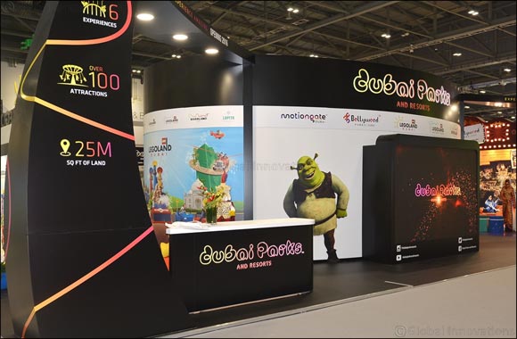 Dubai Parks and Resorts showcases its integrated theme park resort as it makes its inaugural appearance at London's World Travel Market 2015
