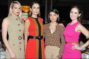 Celebrities in Michael Kors Collection at the MOCA Women in the Arts Luncheon