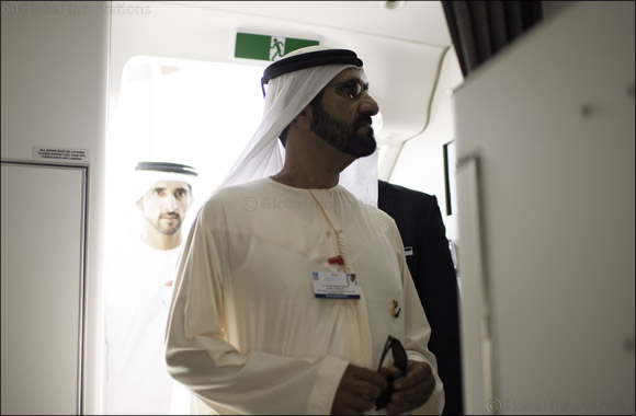 His Highness Sheikh Mohammed bin Rashid al Maktoum Visits Bombardier at the Dubai Air Show!