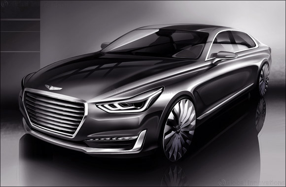 New Genesis brand takes shape as Hyundai Motor unveils rendering of G90